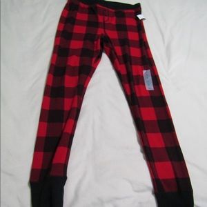 Checkered red and white pj pants
